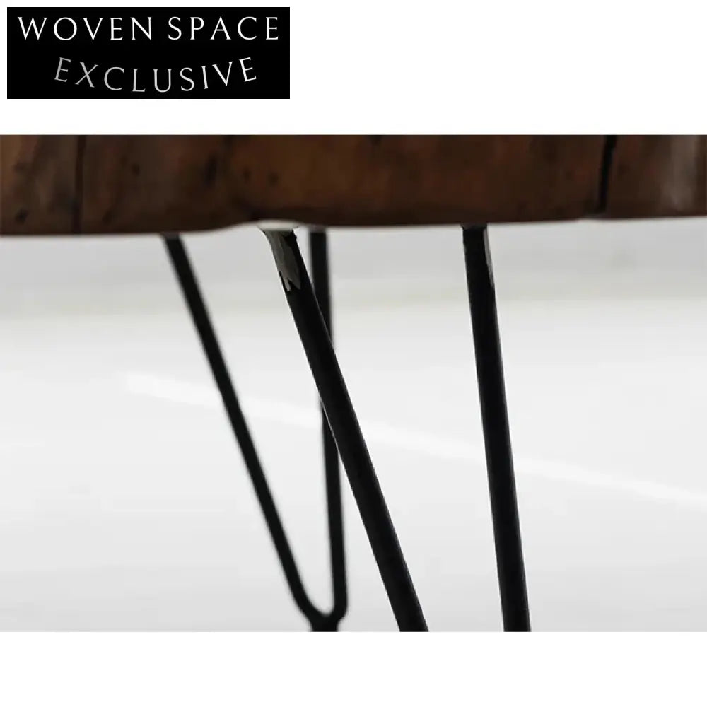 Wabi Sabi Handmade Irregular Natural Solid Wood Coffee Table