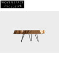 Wabi Sabi Handmade Irregular Natural Solid Wood Coffee Table