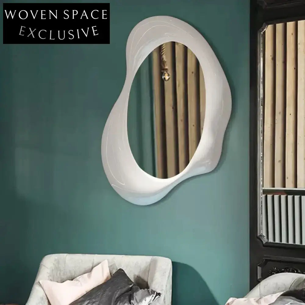Wabi Sabi Irregular LED Wall Mirror - Modern Decorative Home Accent Piece