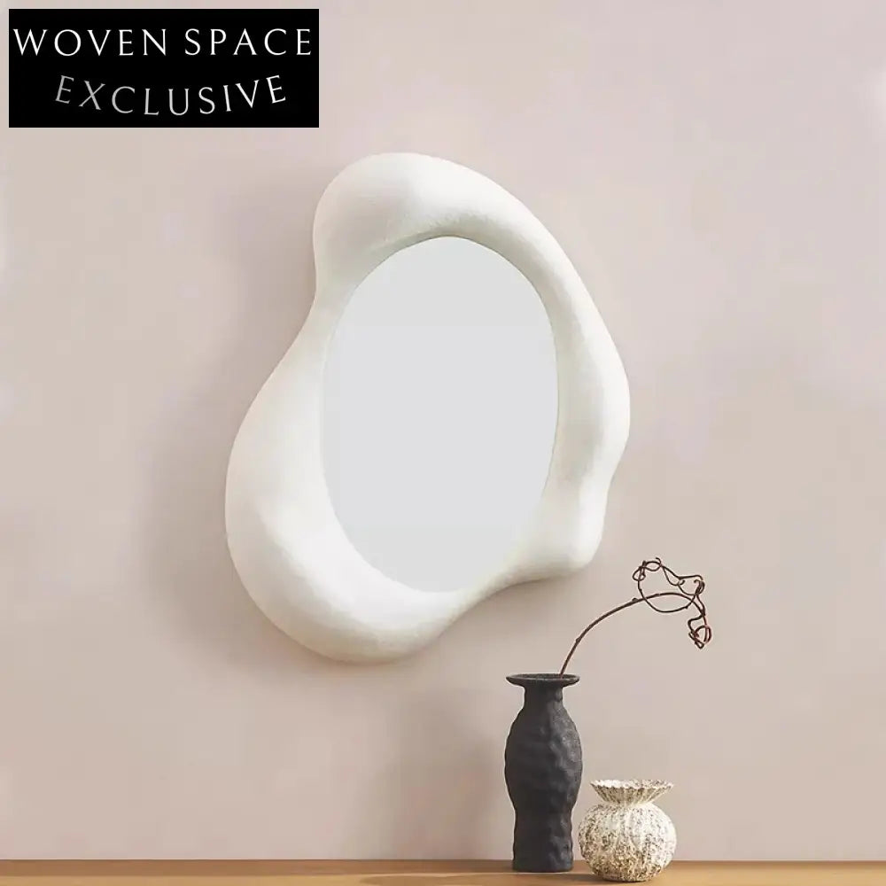 Wabi Sabi Irregular LED Wall Mirror - Modern Decorative Home Accent Piece
