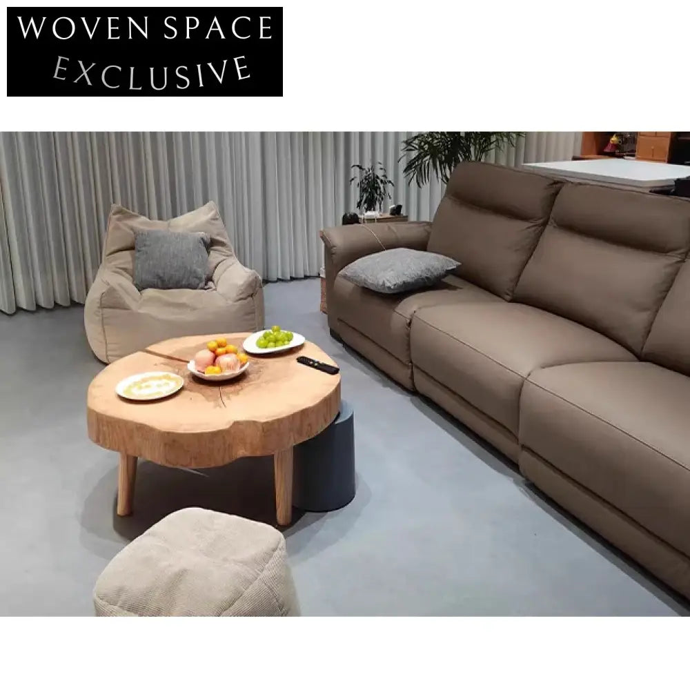 Wabi Sabi Irregular Natural Solid Wood Low Coffee Table