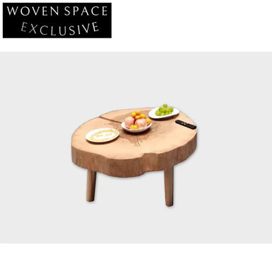 Wabi Sabi Irregular Natural Solid Wood Low Coffee Table