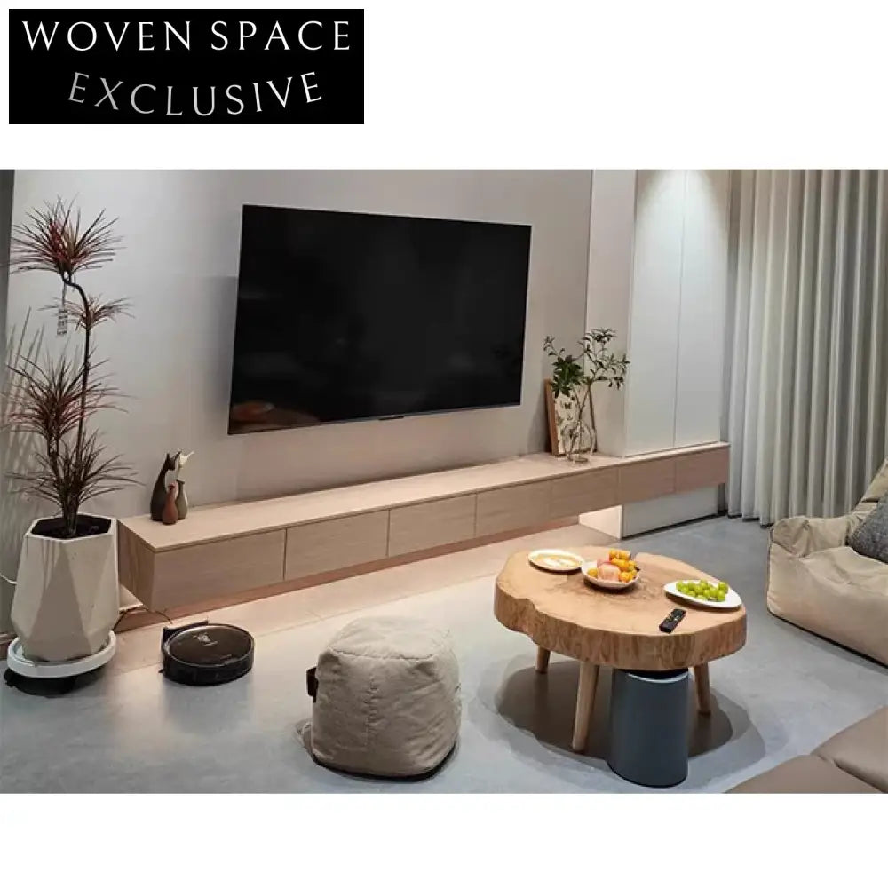 Wabi Sabi Irregular Natural Solid Wood Low Coffee Table