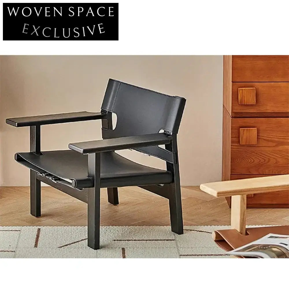 Wabi Sabi Solid Ash Wood Fabric Upholstered Elegant Leisure Chair