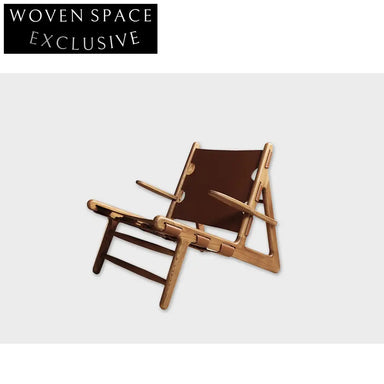 Wabi Sabi Solid Ash Wood Minimalist Fabric Upholstered Leisure Chair