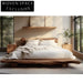 Wabi Sabi Solid Elm Wood Ancient Style Bedroom Platform Bed