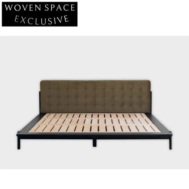 Wabi Sabi Solid Elm Wood Fabric Upholstered Elegant Dining Chair