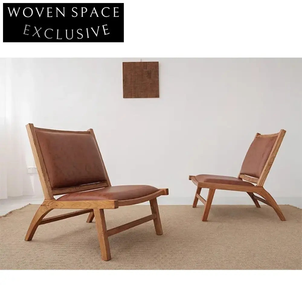Wabi Sabi Solid Elm Wood Waterproof Indoor Dining Chair