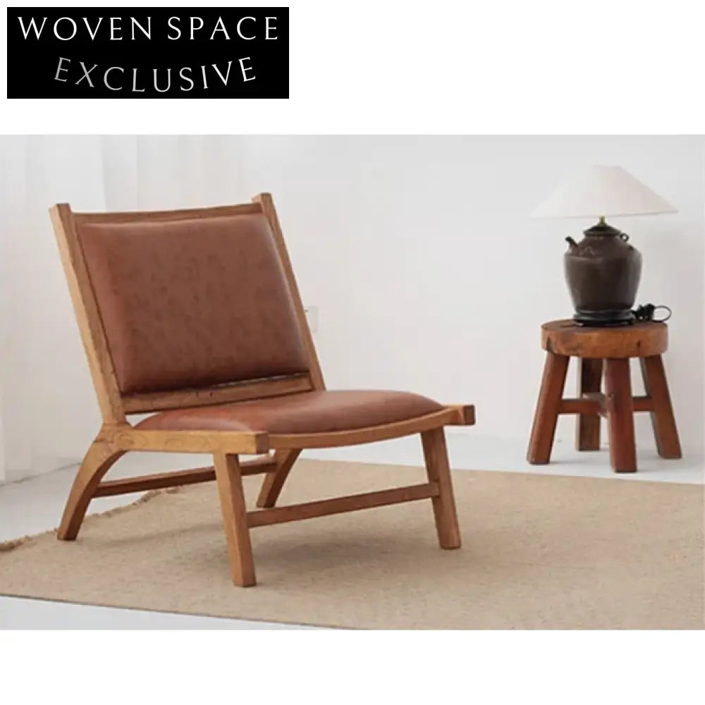 Wabi Sabi Solid Elm Wood Waterproof Indoor Dining Chair