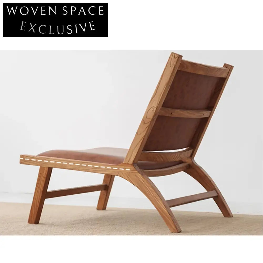 Wabi Sabi Solid Elm Wood Waterproof Indoor Dining Chair
