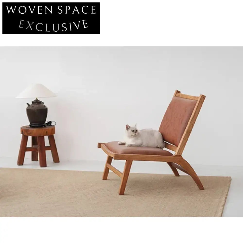 Wabi Sabi Solid Elm Wood Waterproof Indoor Dining Chair