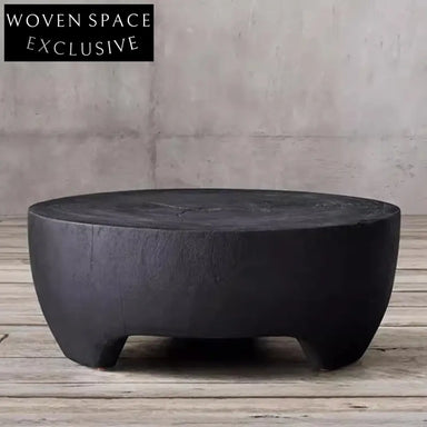 Wabi Sabi Solid Pine Wood Low Height Center Living Room Coffee Table