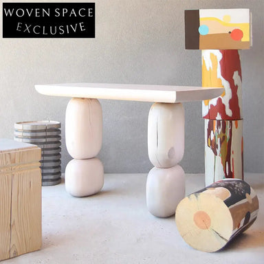 Wabi-Sabi Solid Wood Console Table for Entrances, Living Rooms, Hallways