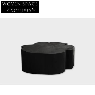 Wabi Sabi Solid Wood Four-leaf Clover Elegant Coffee Table