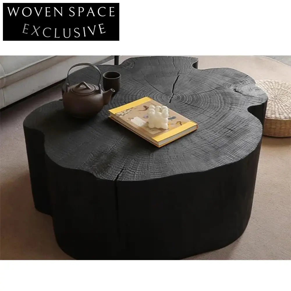 Wabi Sabi Solid Wood Four-leaf Clover Elegant Coffee Table