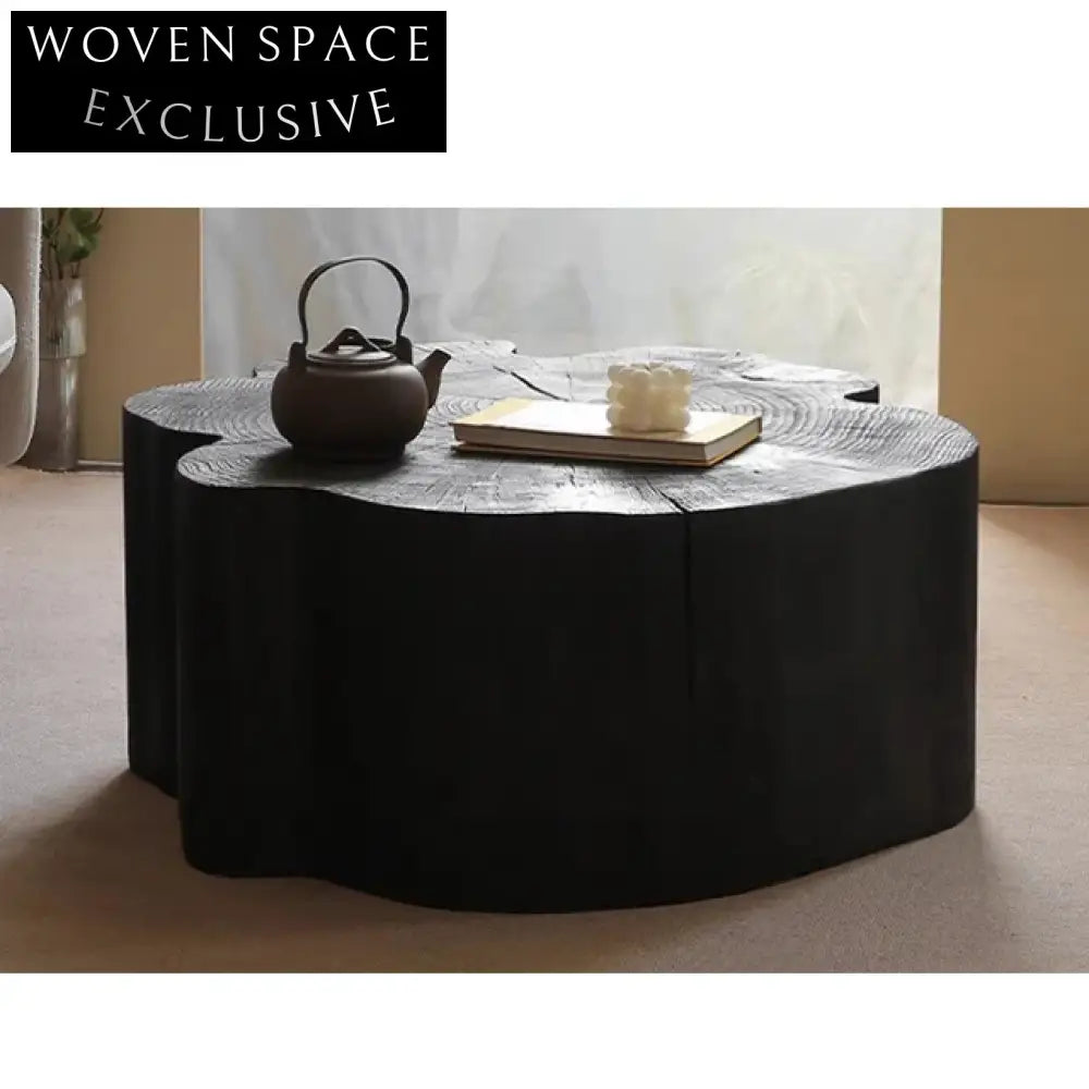 Wabi Sabi Solid Wood Four-leaf Clover Elegant Coffee Table