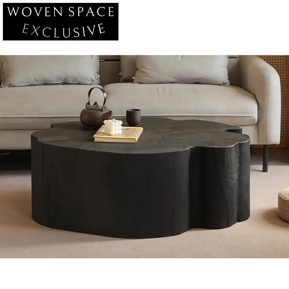 Wabi Sabi Solid Wood Four-leaf Clover Elegant Coffee Table