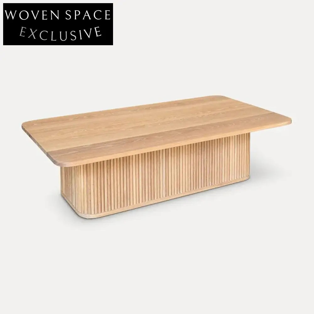 Wabi-Sabi Solid Wood Rectangular Modern Living Room Coffee Table