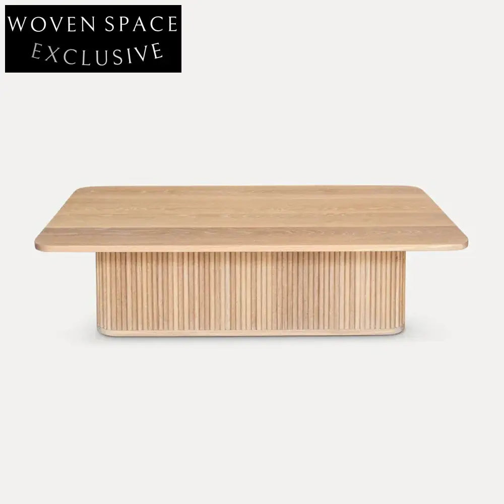 Wabi-Sabi Solid Wood Rectangular Modern Living Room Coffee Table