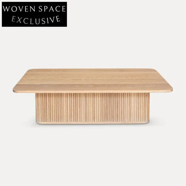 Wabi-Sabi Solid Wood Rectangular Modern Living Room Coffee Table