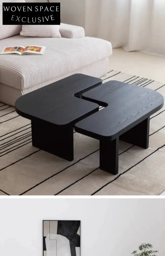 Wabi Sabi Style Solid Wood Coffee Table