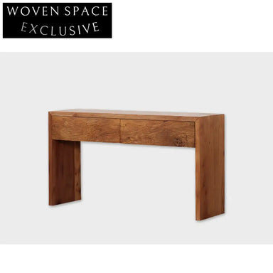 Wabi Sabi Vintage Wood Wall Display Long Hallway Console Table