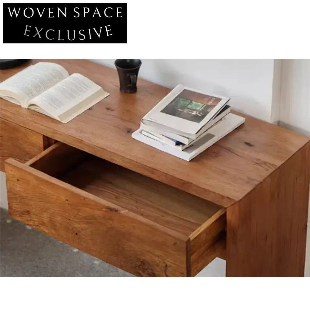 Wabi Sabi Vintage Wood Wall Display Long Hallway Console Table