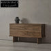 Wabisabi Solid Oak Wood Living Room Console Storage Sideboard Cabinet