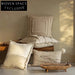 Wabisabi Style Linen Fabric Square Decorative Sofa Cushion Pillow Living Room