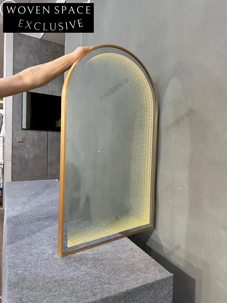 Wall Mounted Round LED Infinity Tunnel Mirror for Modern Home Decor