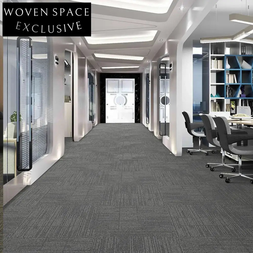 Washable Commercial Loop Pile Durable Machine-Made Carpet Tiles