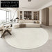 Waterproof Stain-Resistant Round Diatomaceous Silk Area Rug for Living Room