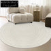 Waterproof Stain-Resistant Round Diatomaceous Silk Area Rug for Living Room