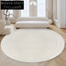 Waterproof Stain-Resistant Round Diatomaceous Silk Area Rug for Living Room