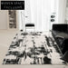 Waterproof Stain-Resistant Silk Abstract Italian Ink Style Living Room Carpet
