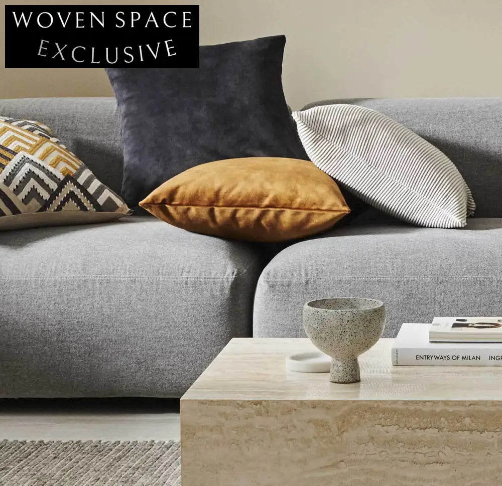 Weave Ava Cushion - Coal Cushion