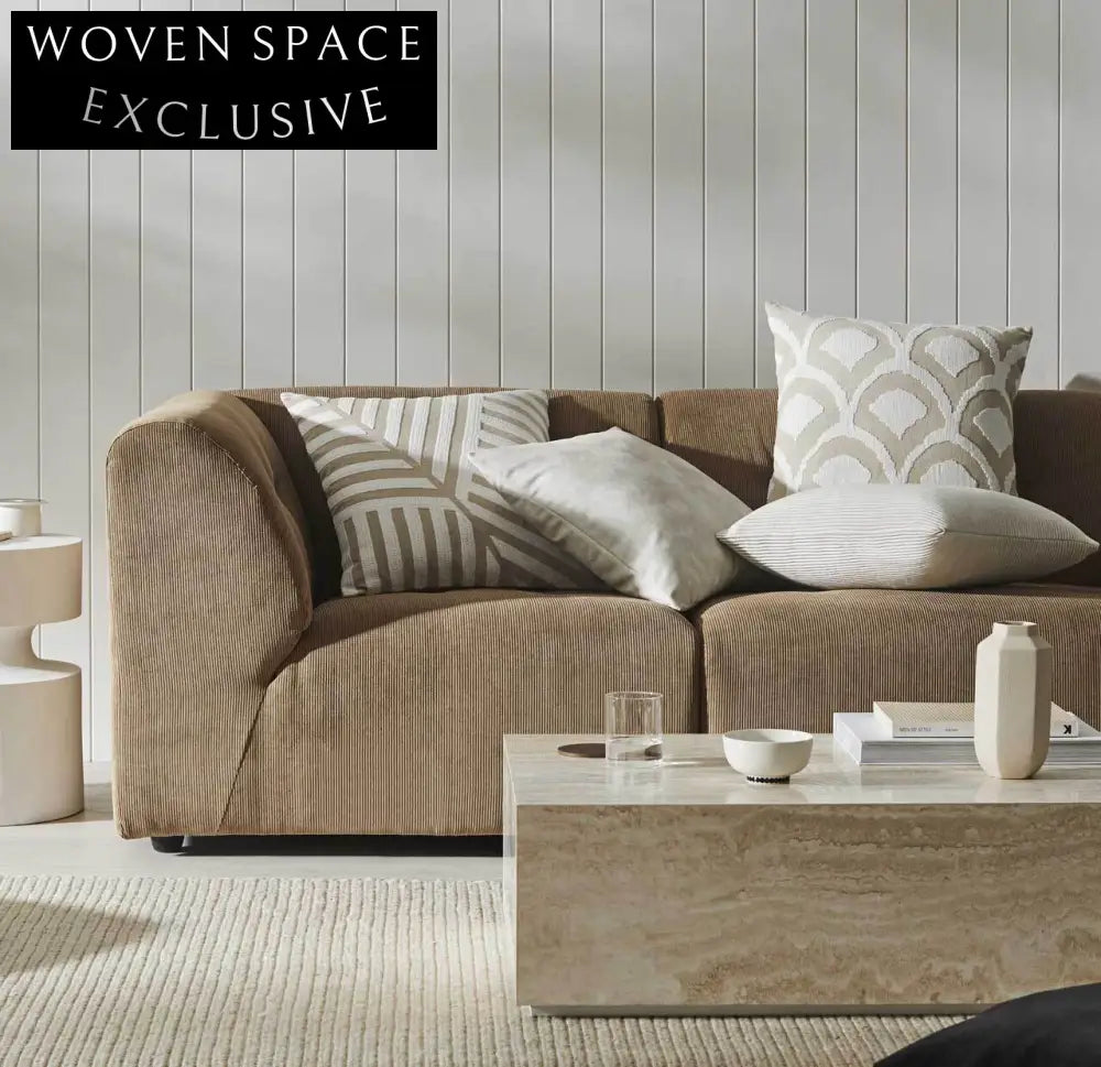 Weave Ava Cushion - Ecru Cushion