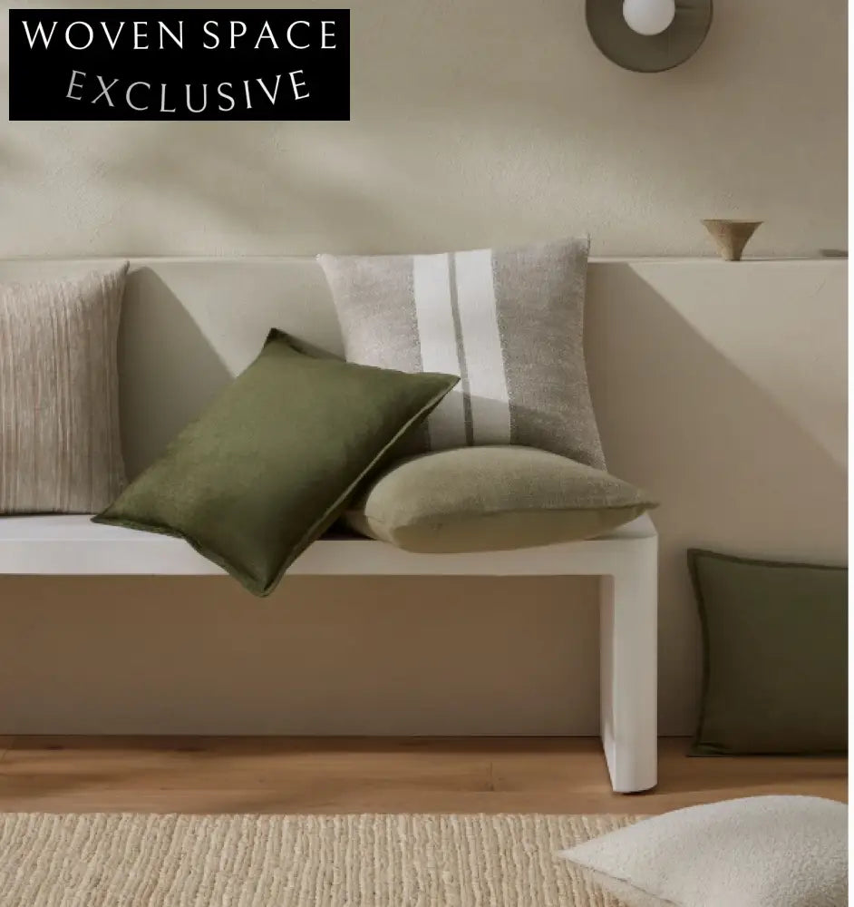 Weave Fiore - Olive Cushion