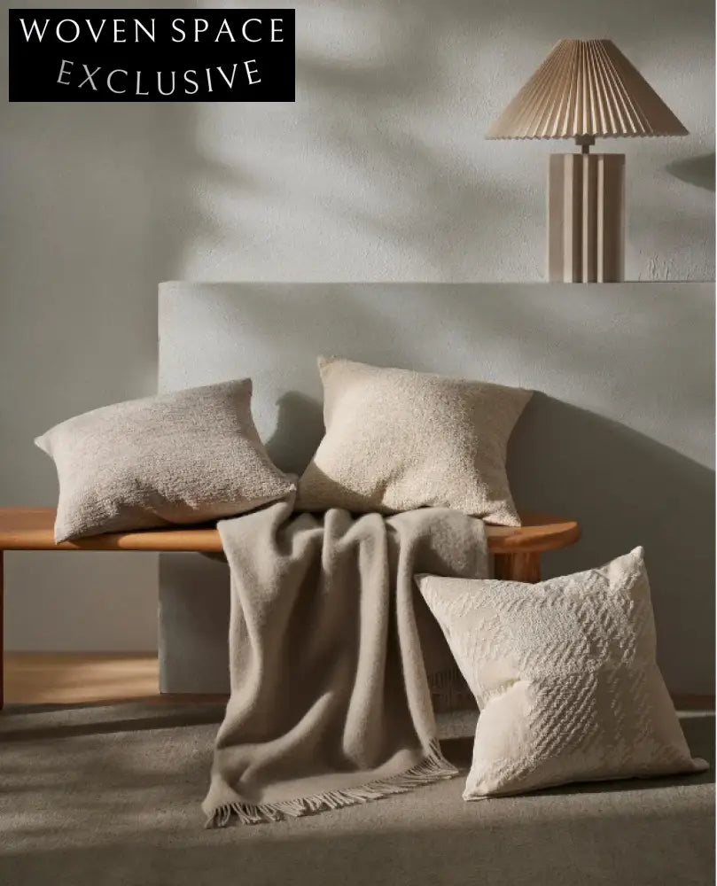 Weave Sienne - Macadamia Cushion