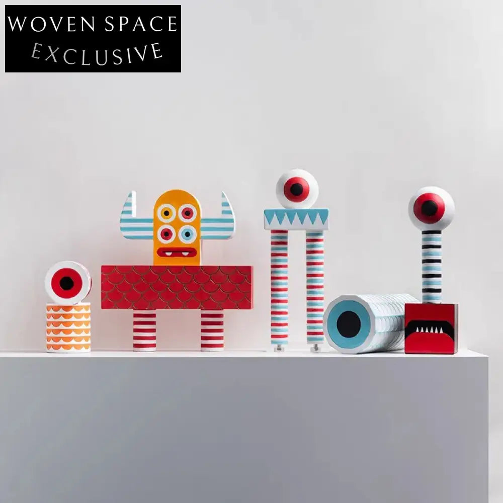 Whimsical Abstract Resin Eye Sculpture Decor for Modern Home or Office