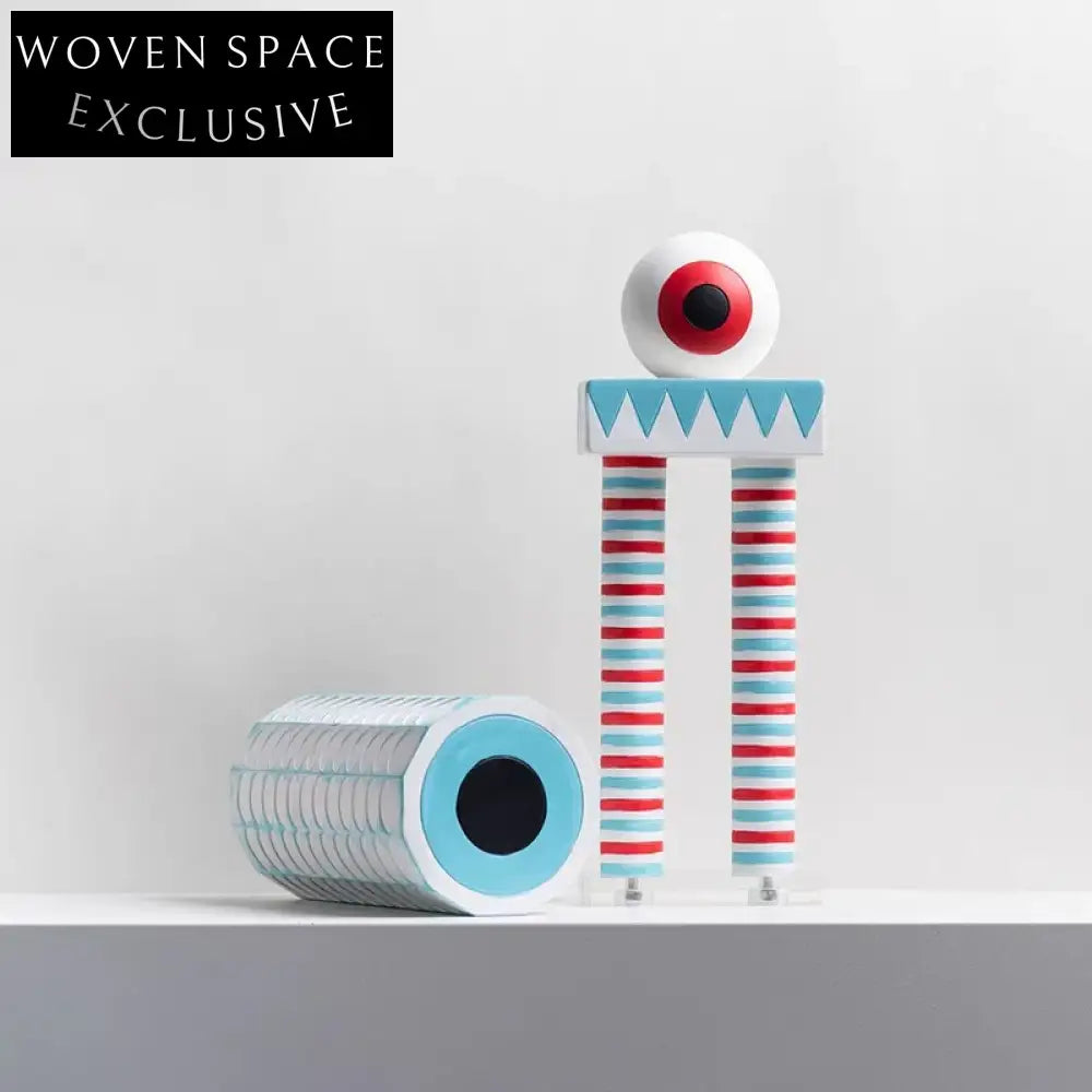 Whimsical Abstract Resin Eye Sculpture Decor for Modern Home or Office