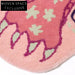 Whimsical Pink Panther Cartoon Rug - Handmade Modern Kids' Bedroom Decor