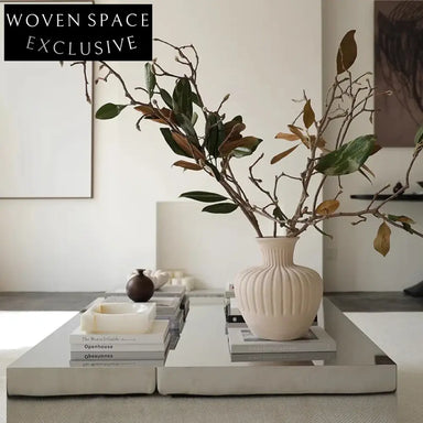 White Ceramic Hand-Painted Nordic Art Flower Vase for Modern Home Decor