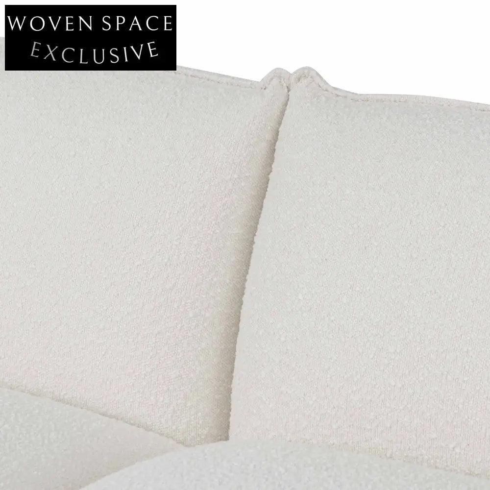 White Wash Boucle 3 Seater Sofa Sofas