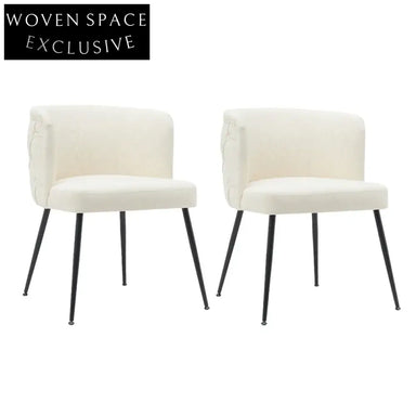 Whitney Dining Chair Set of 2 - Off White