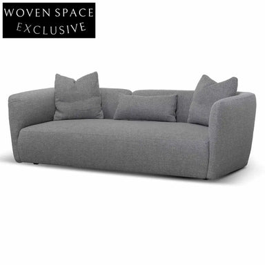 William 3 Seater Fabric Sofa - Noble Grey