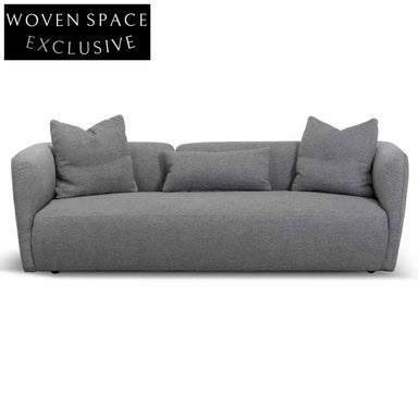William 3 Seater Fabric Sofa - Noble Grey Sofas