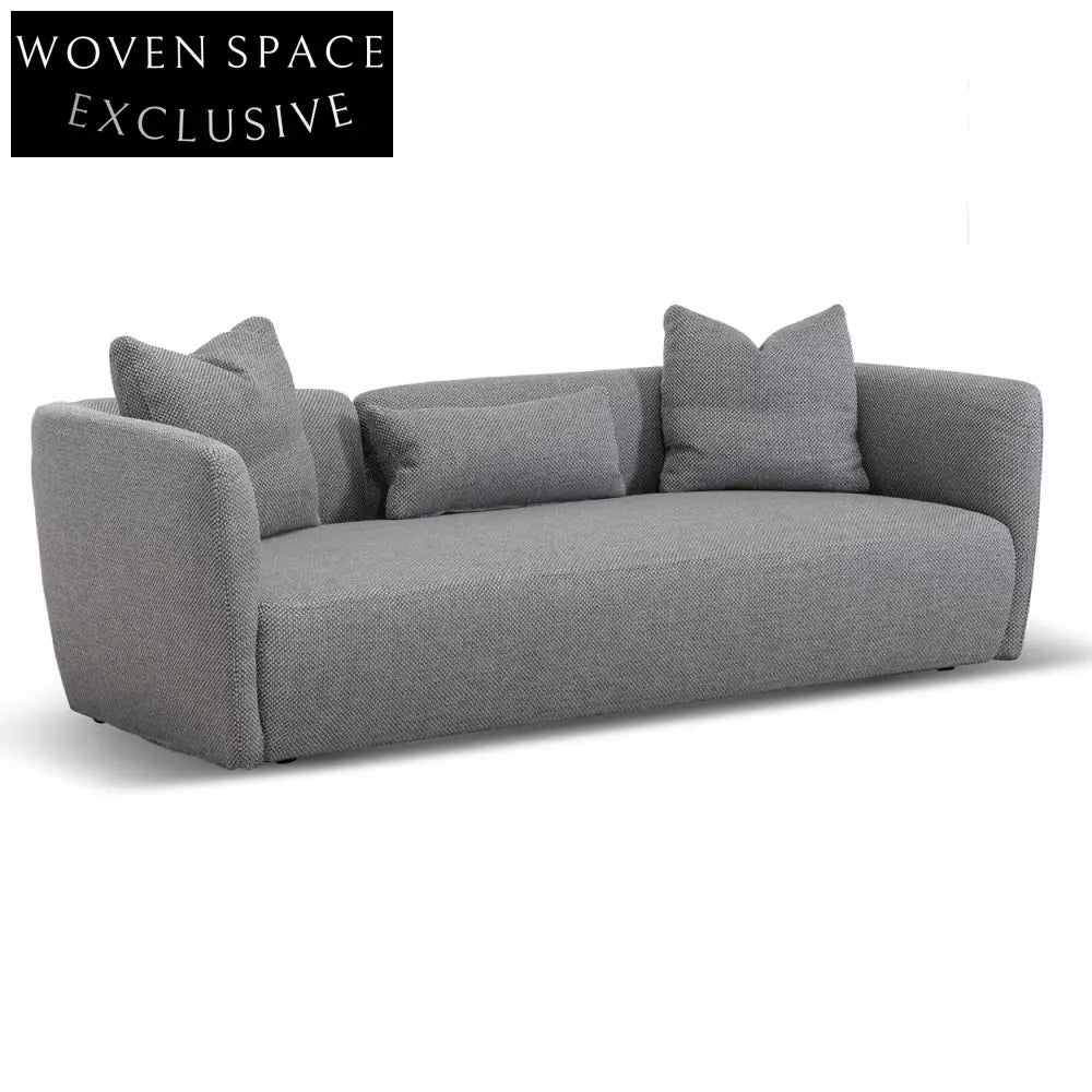 William 3 Seater Fabric Sofa - Noble Grey Sofas