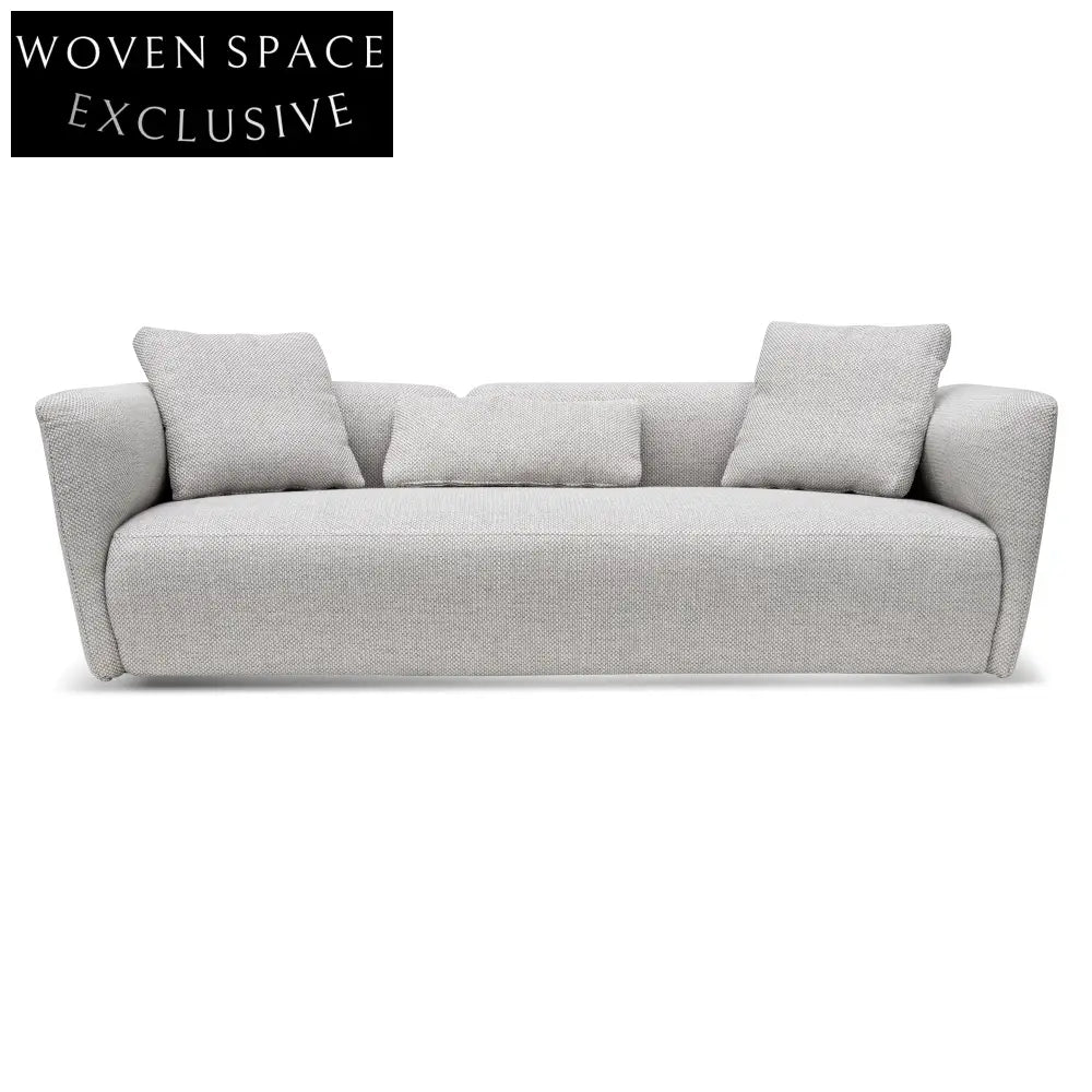 William 3 Seater Fabric Sofa - Passive Grey Sofas