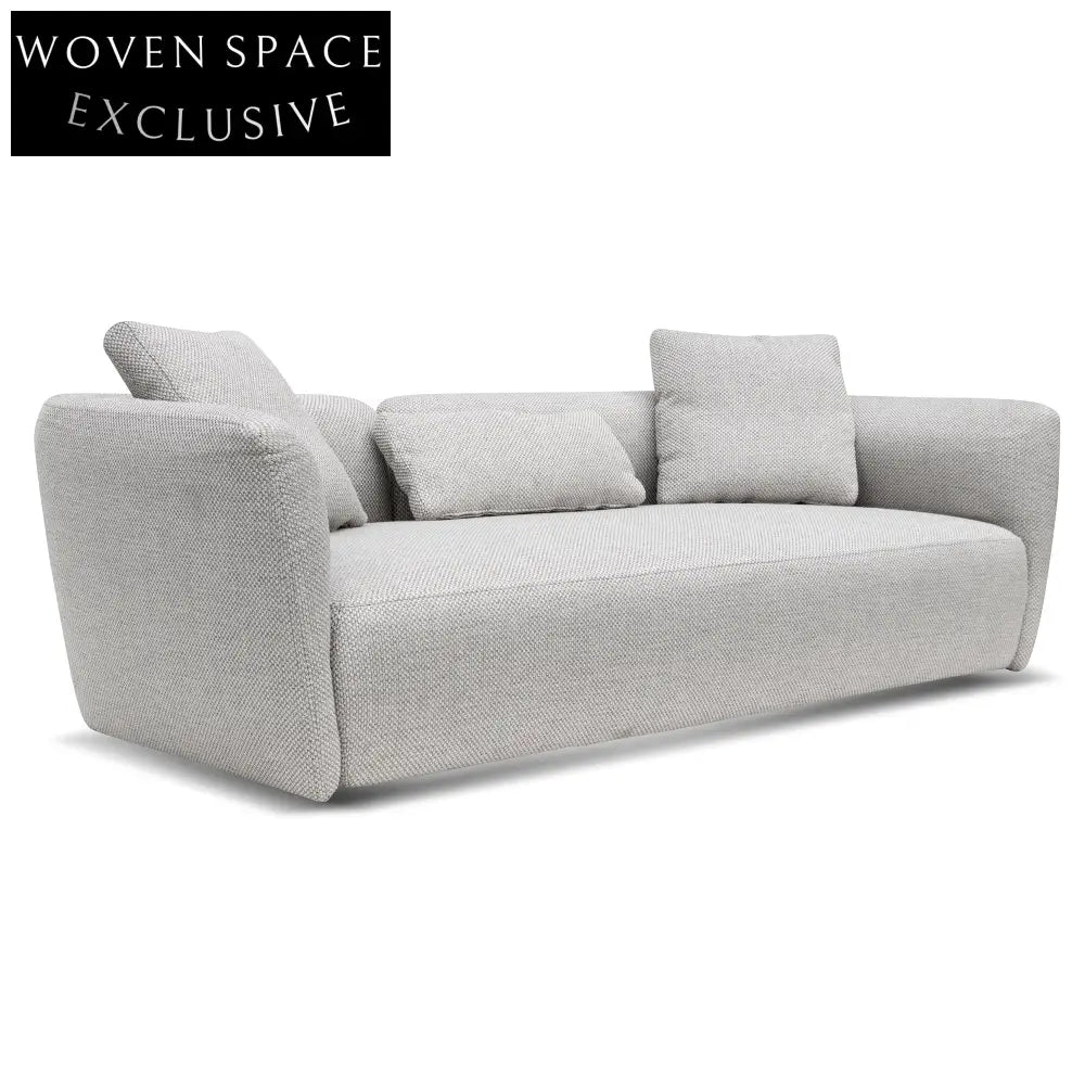 William 3 Seater Fabric Sofa - Passive Grey